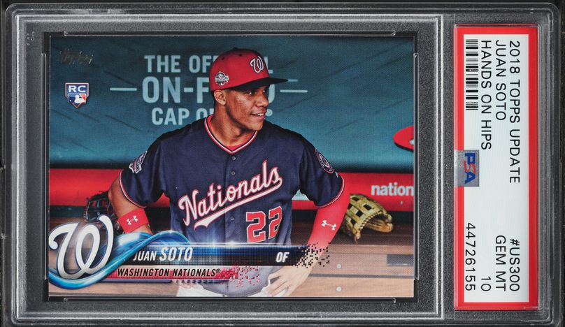 その他 2018 Topps Her Purple Ref Juan Soto PSA9 2018 Topps Heritage RC Juan Soto Purple Chrome Refractor PSA 9