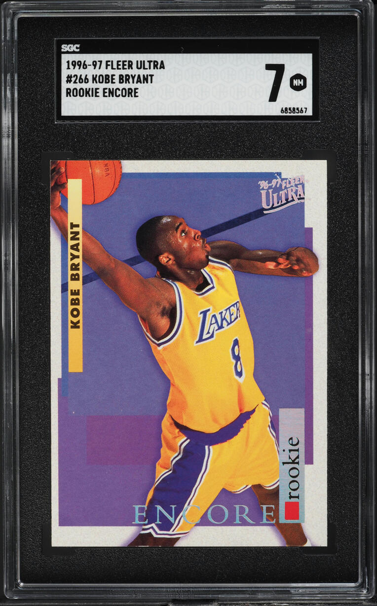 1996 Ultra Encore Kobe Bryant ROOKIE #266 SGC 7 NRMT