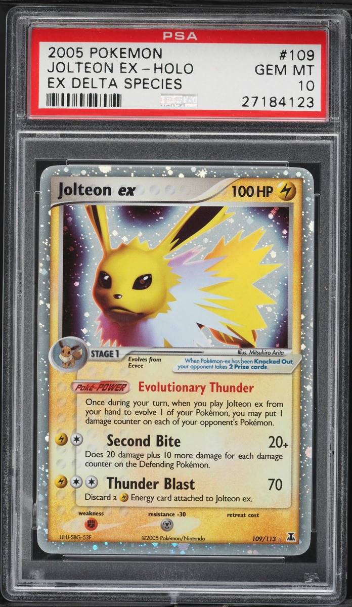 2005 Pokemon EX Delta Species Holo Jolteon ex #109 PSA 10 GEM MINT