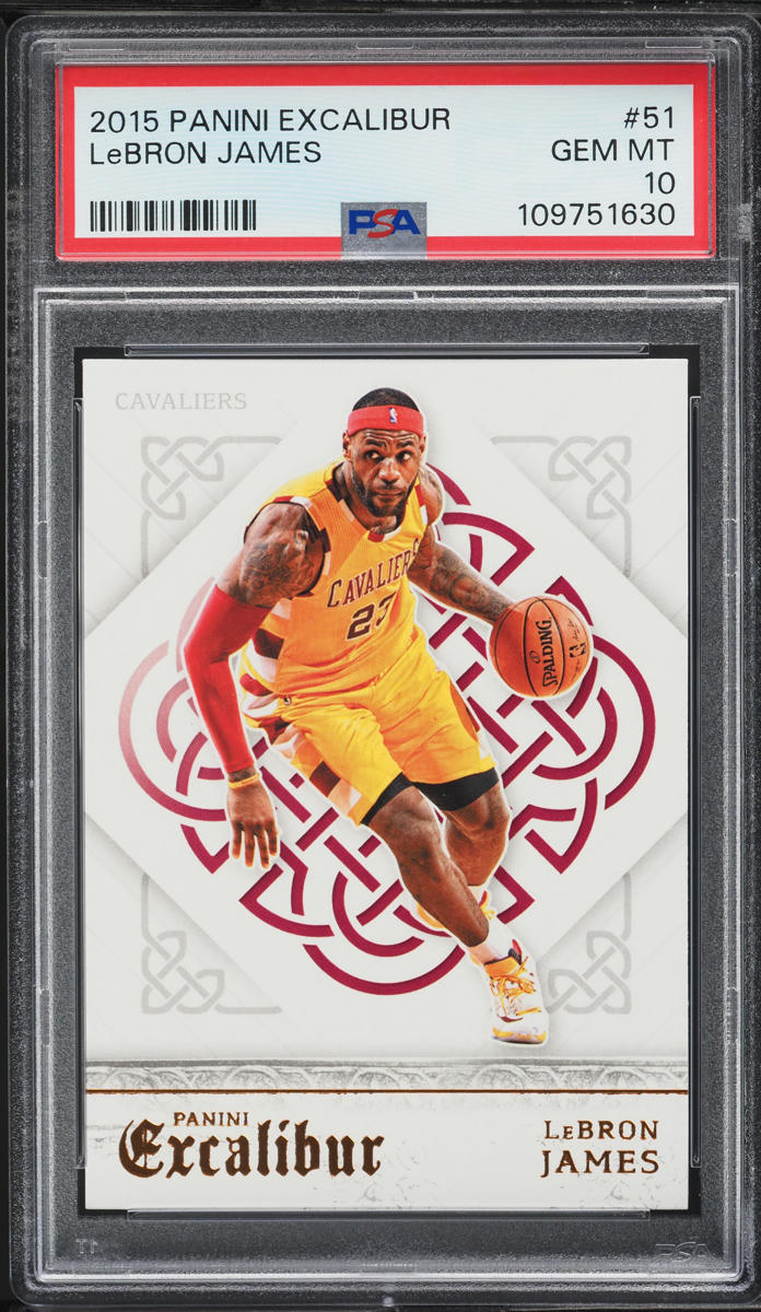 2015 Panini Excalibur LeBron James #51 PSA 10 GEM MINT