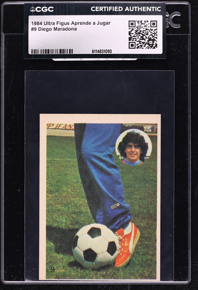 1984 Ultra Figus Aprende a Jugar Diego Maradona #9 CGC AUTH