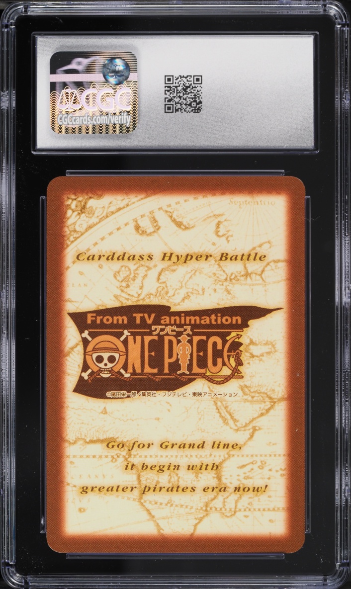 2001 One Piece Japanese Carddass Hyper Battle Grand Box 4 Gold Stamp Luffy & Zoro #S84 CGC 9