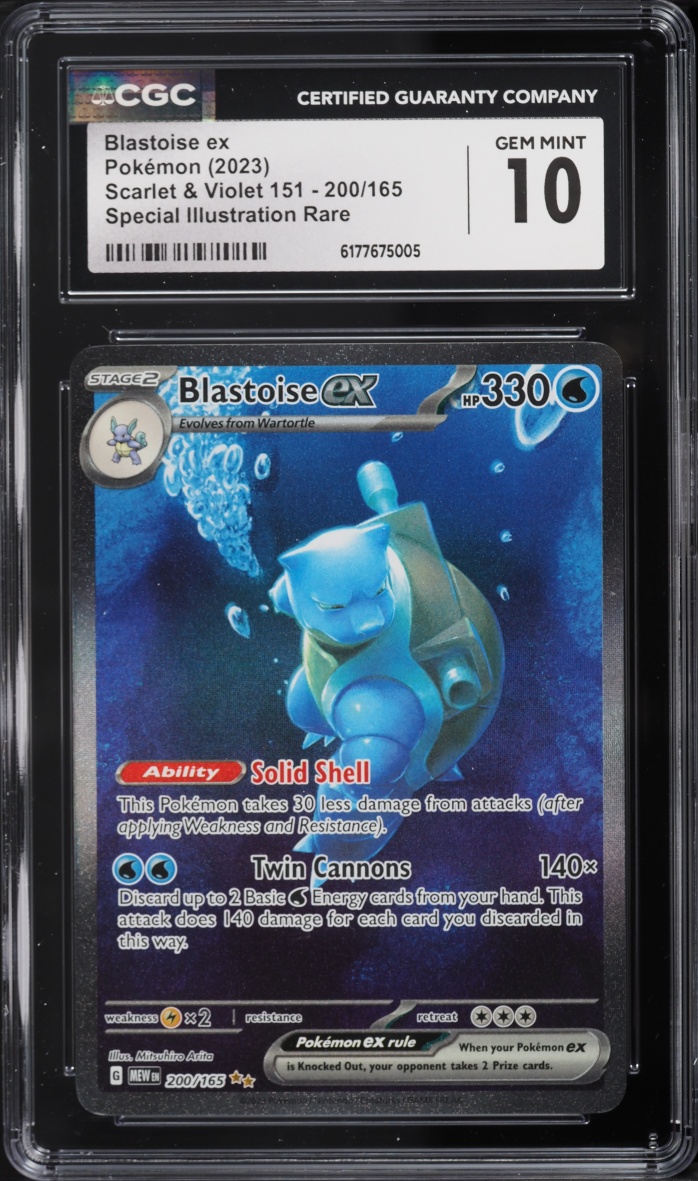 2023 Pokemon Scarlet & Violet 151 SIR Blastoise ex #200 CGC 10 GEM MINT