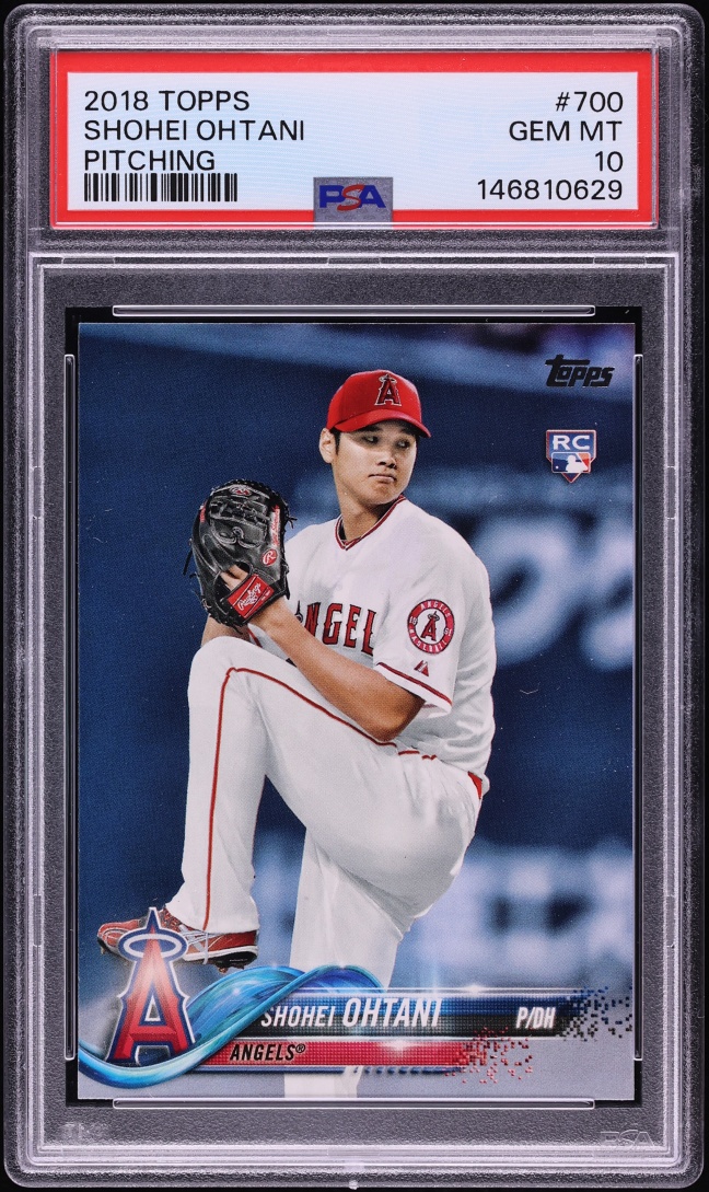 2018 Topps Pitching Shohei Ohtani ROOKIE #700 PSA 10 GEM MINT