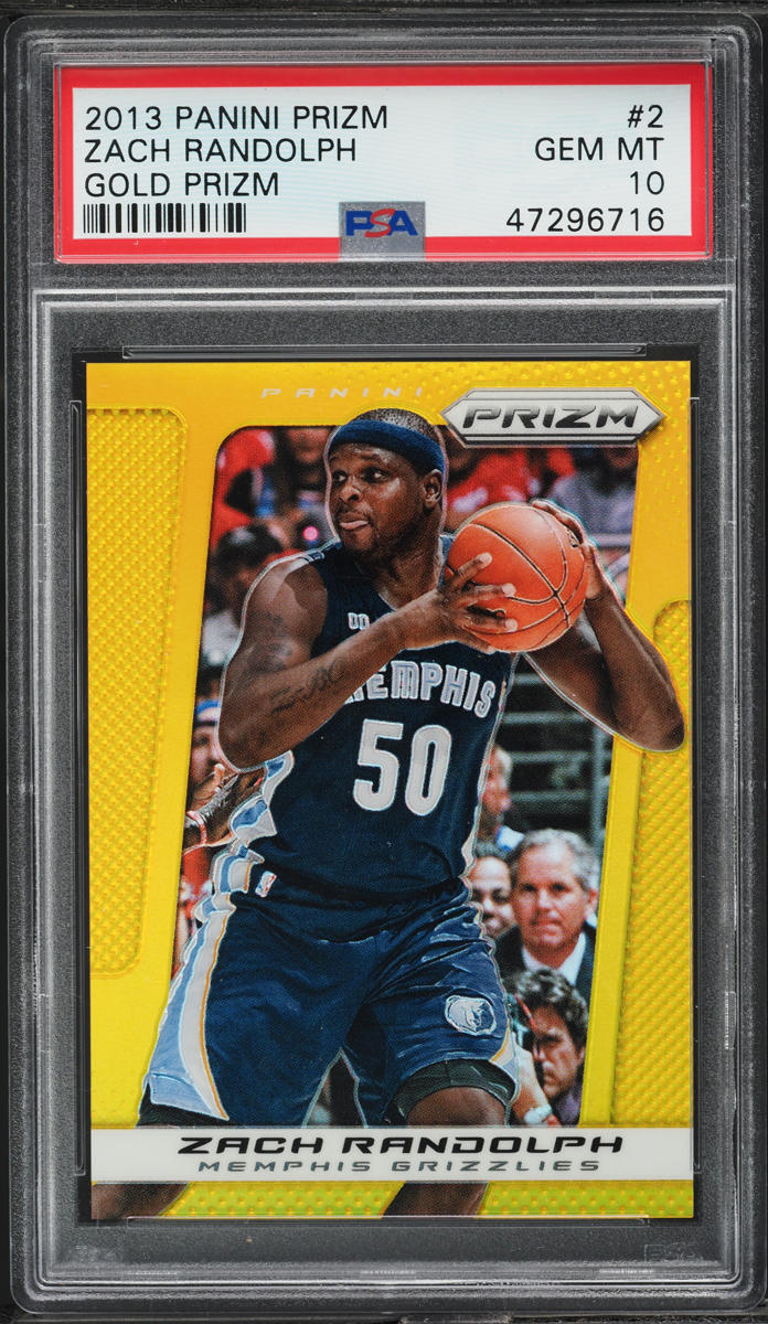 2013 Panini Prizm Gold Zach Randolph /10 #2 PSA 10 GEM MINT