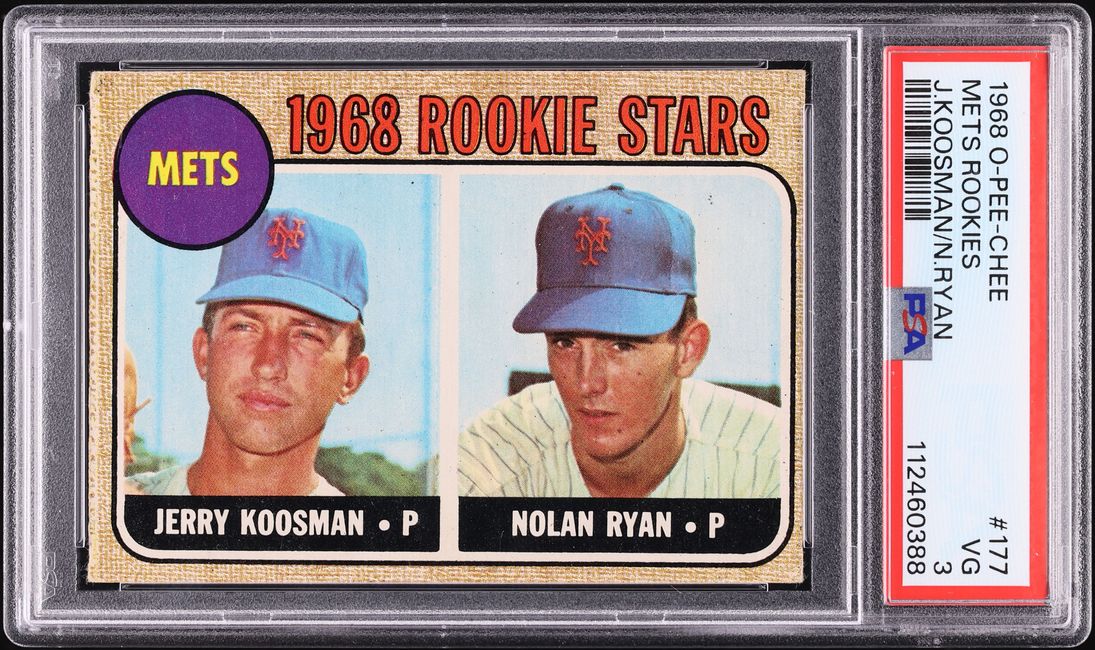 1968 O-Pee-Chee Nolan Ryan ROOKIE #177 PSA 3 VG