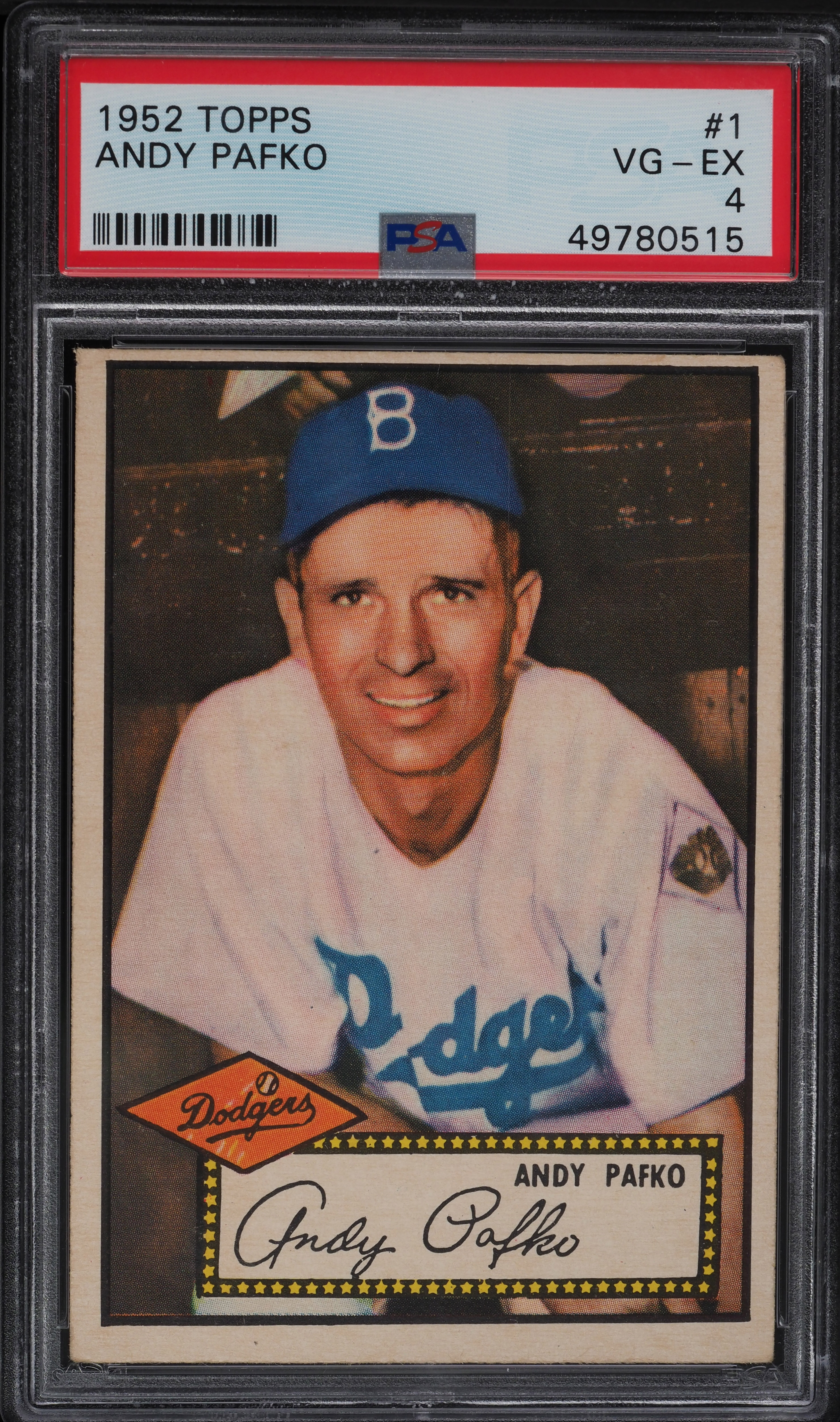ゲームセンター・ゲームカード ANDY PAFKO 1956 TOPPS #312 PSA 8(OC) ANDY PAFKO 1956 TOPPS #312 PSA 8(OC)
