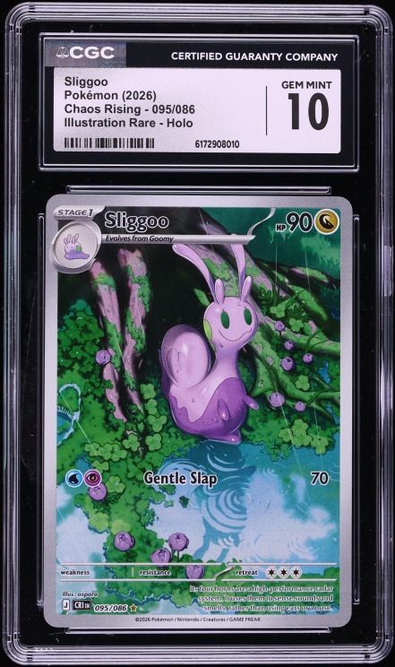 2026 Pokemon Mega Evolution Chaos Rising IR Sliggoo #095 CGC 10 GEM MINT