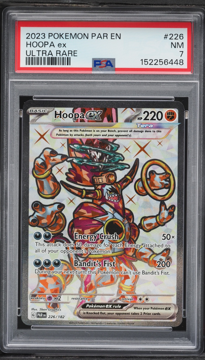 2023 Pokemon Scarlet & Violet Paradox Rift Full Art Hoopa EX #226 PSA 7 NRMT