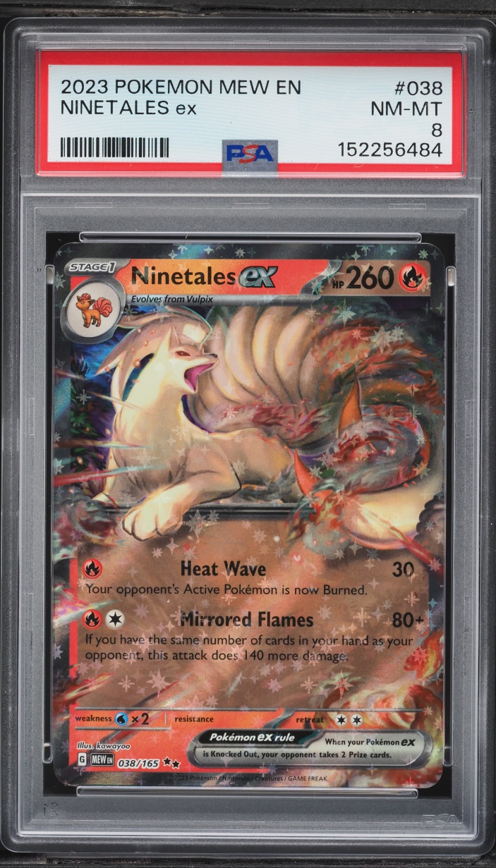 2023 Pokemon Scarlet & Violet 151 Ninetales Ex #038 PSA 8 NM-MT