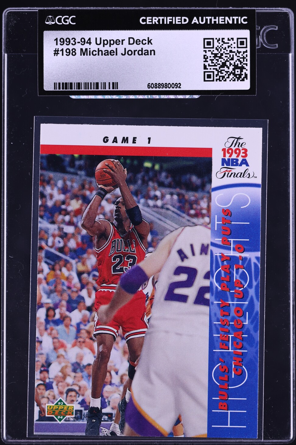 1993 Upper Deck Basketball Michael Jordan #198 CGC AUTH