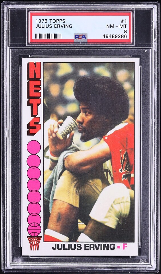 1976 Topps Basketball Julius Erving #1 PSA 8 NM-MT