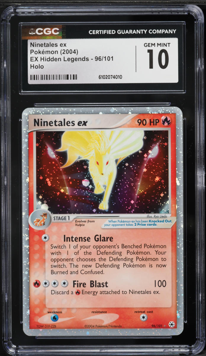 2004 Pokemon EX Hidden Legends Holo Ninetales ex #96 CGC 10 GEM MINT