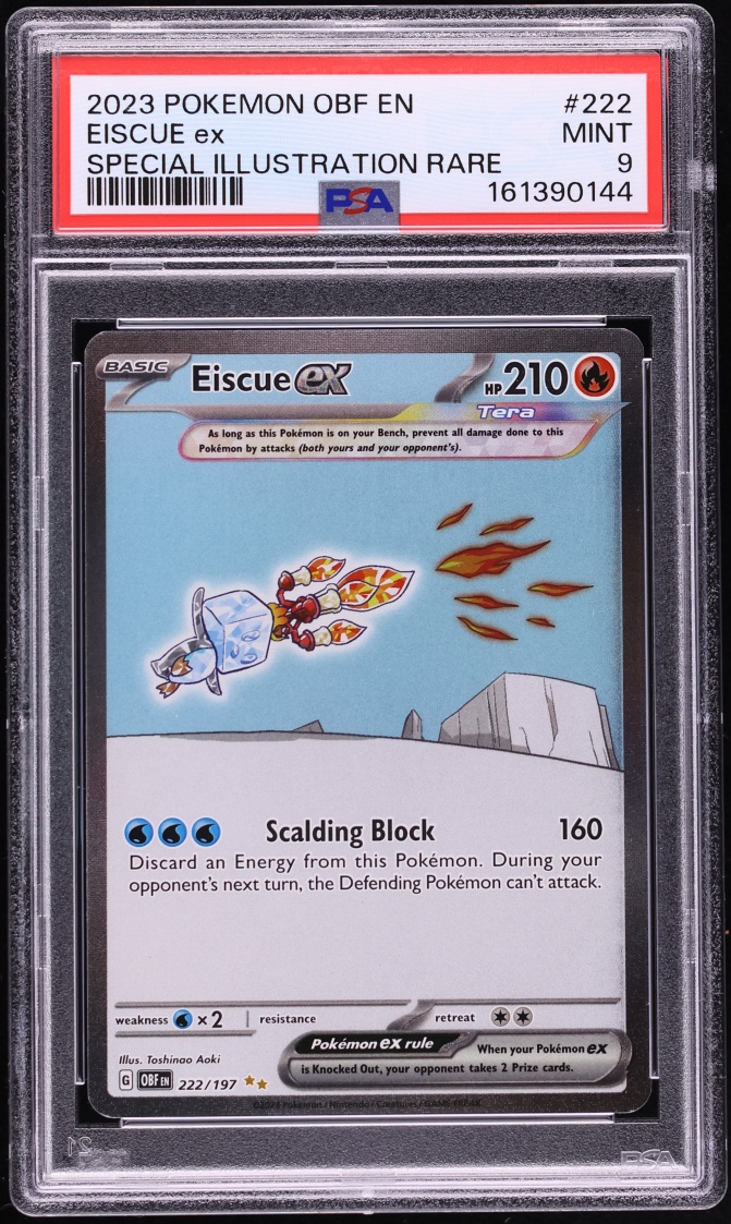 2023 Pokemon Scarlet & Violet Obsidian Flames SIR Eiscue Ex #222 PSA 9 MINT