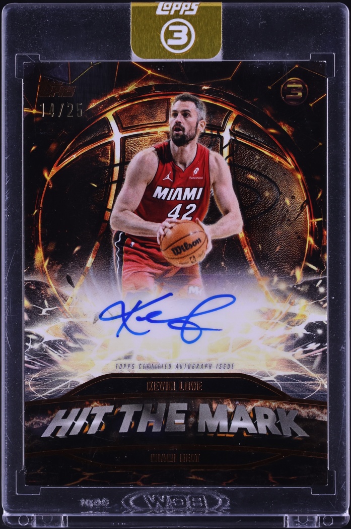 2025 Topps Three Hit The Marks Bronze Kevin Love AUTO /25 #HM-KL