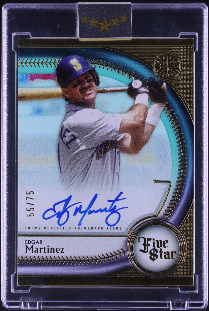 2025 Topps Five Star Aqua Edgar Martinez AUTO /75 #FSA-EM