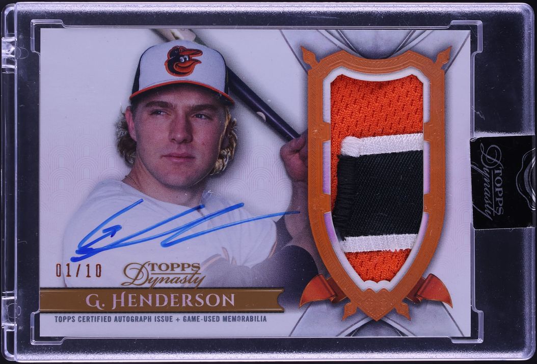 2024 Topps Dynasty Gunnar Henderson PATCH AUTO 1/10 #DAP-GH10