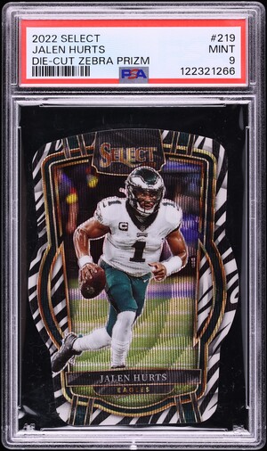 2022 Select Club Level Neon Green Prizm Die-Cut Jalen Hurts /299