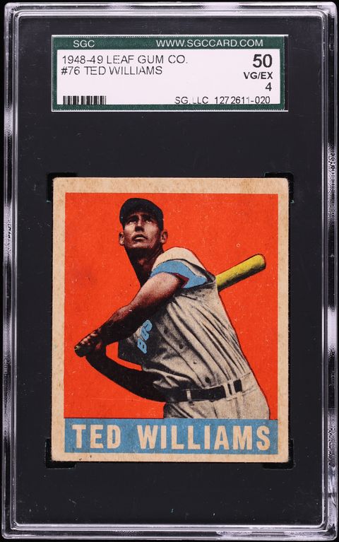 1948 Leaf Ted Williams #76 SGC 4 VGEX
