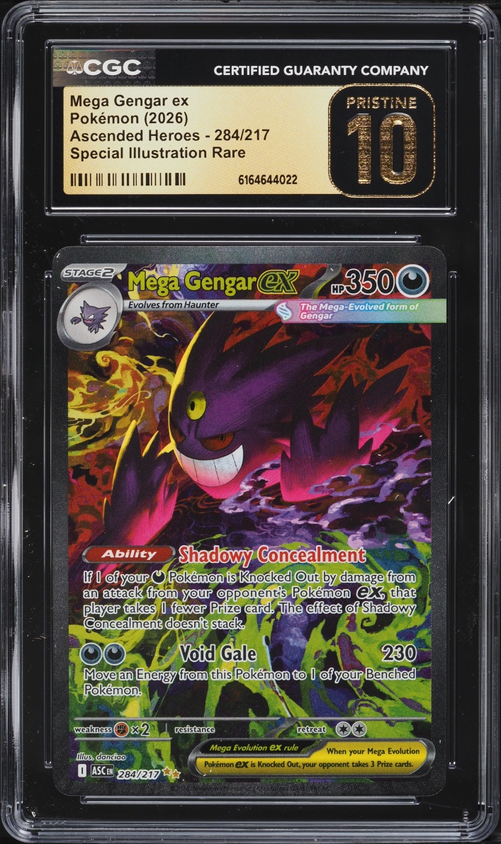2026 Pokemon Mega Evolution Ascended Heroes SIR Mega Gengar ex #284 CGC 10 PRISTINE