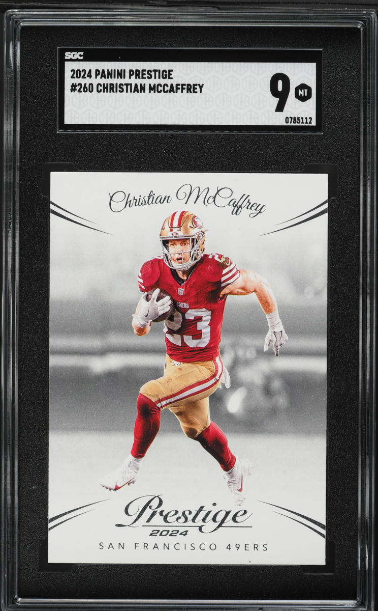 2024 Panini Prestige Christian McCaffrey #260 SGC 9 MINT