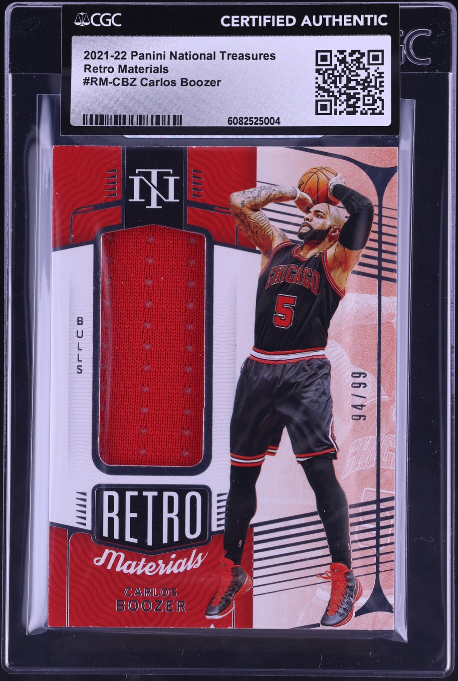2021 National Treasures Retro Materials Carlos Boozer PATCH /99 #RM-CBZ ...