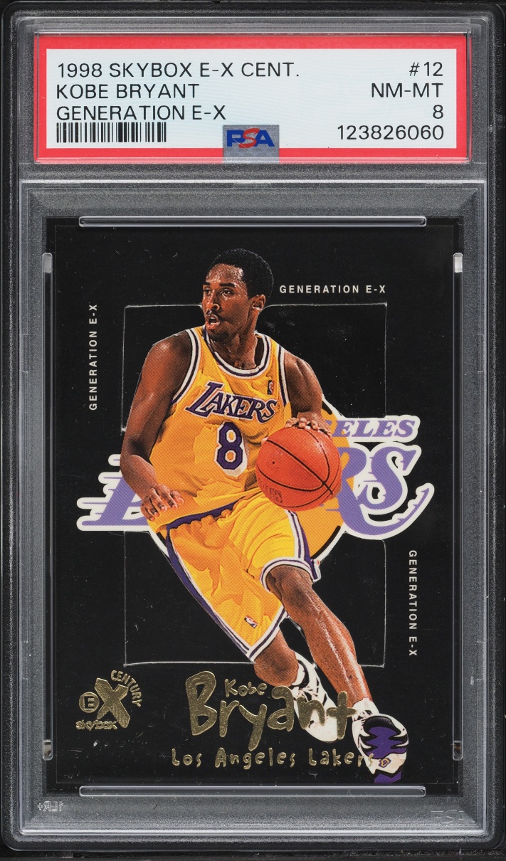 1998 Skybox E-X Century Generation Die-Cut Kobe Bryant #12 PSA 8 NM-MT