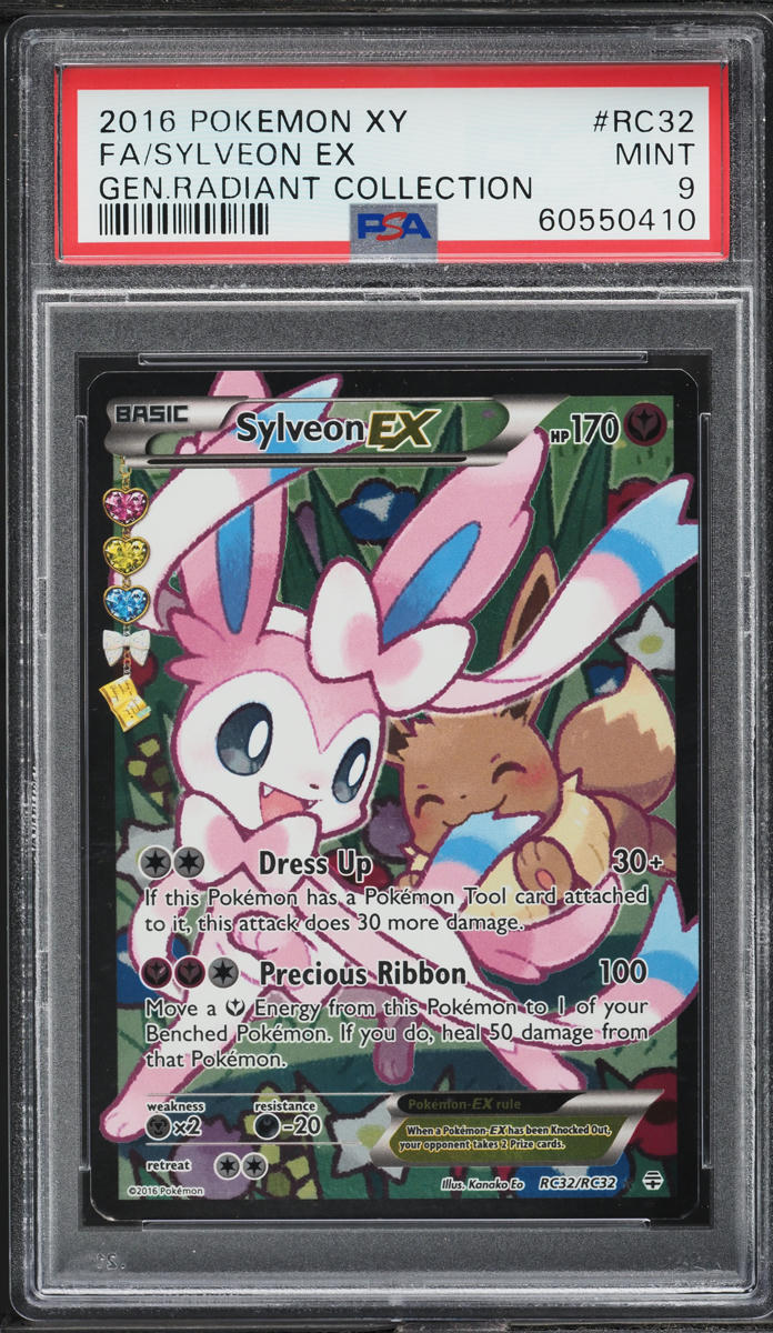 2016 Pokemon XY Generations Radiant Collection Full Art Sylveon EX #RC32 PSA 9