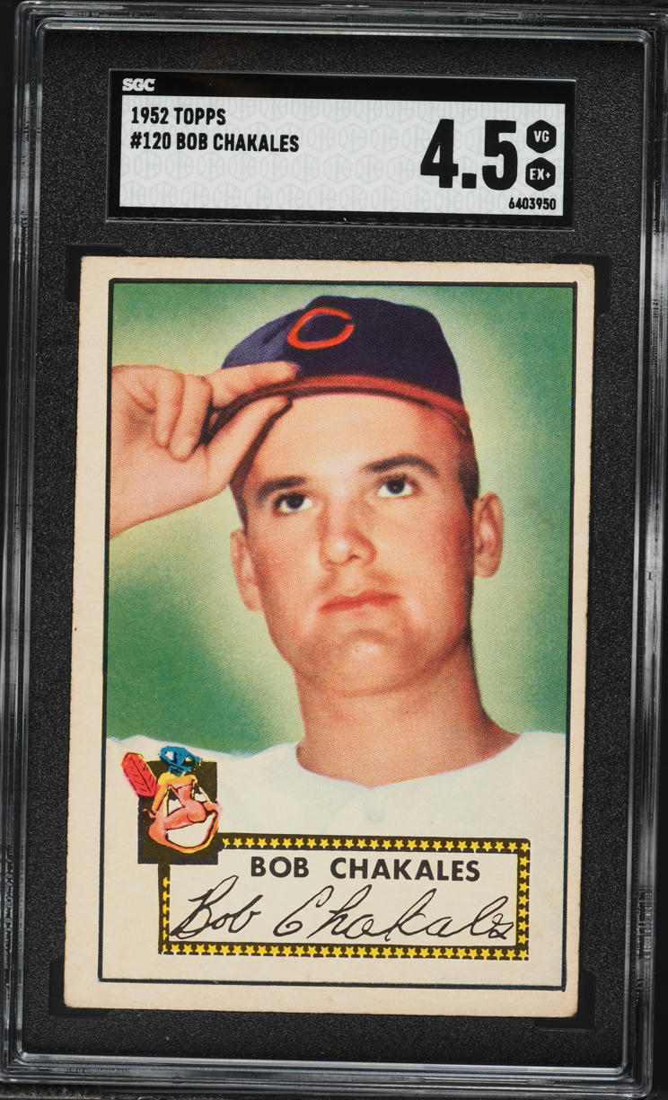1952 Topps Bob Chakales #120 SGC 4.5 VGEX+