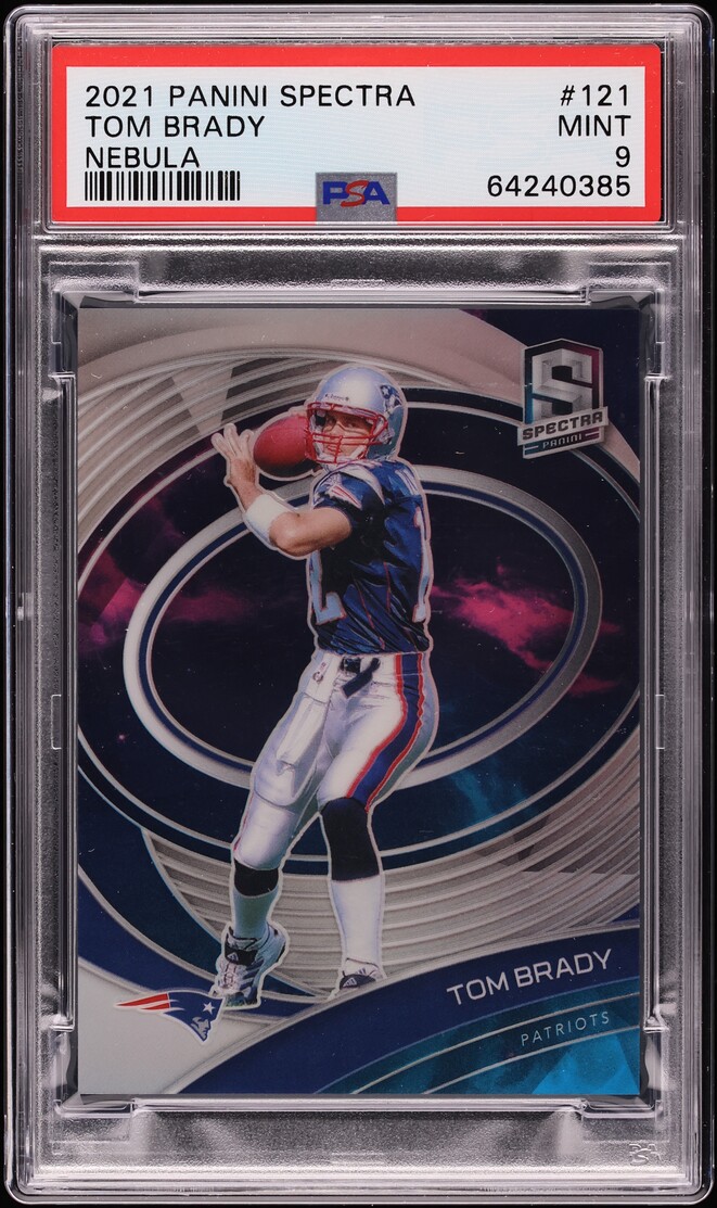 2021 Panini Spectra Nebula Tom Brady 1/2 #121 PSA 9 MINT
