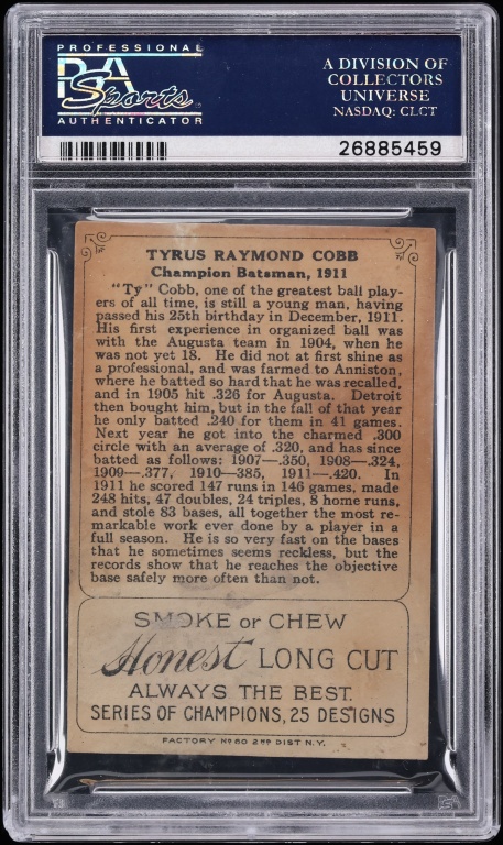 1912 T227 Series Of Champions Ty Cobb PSA 2 GD - Photo 2
