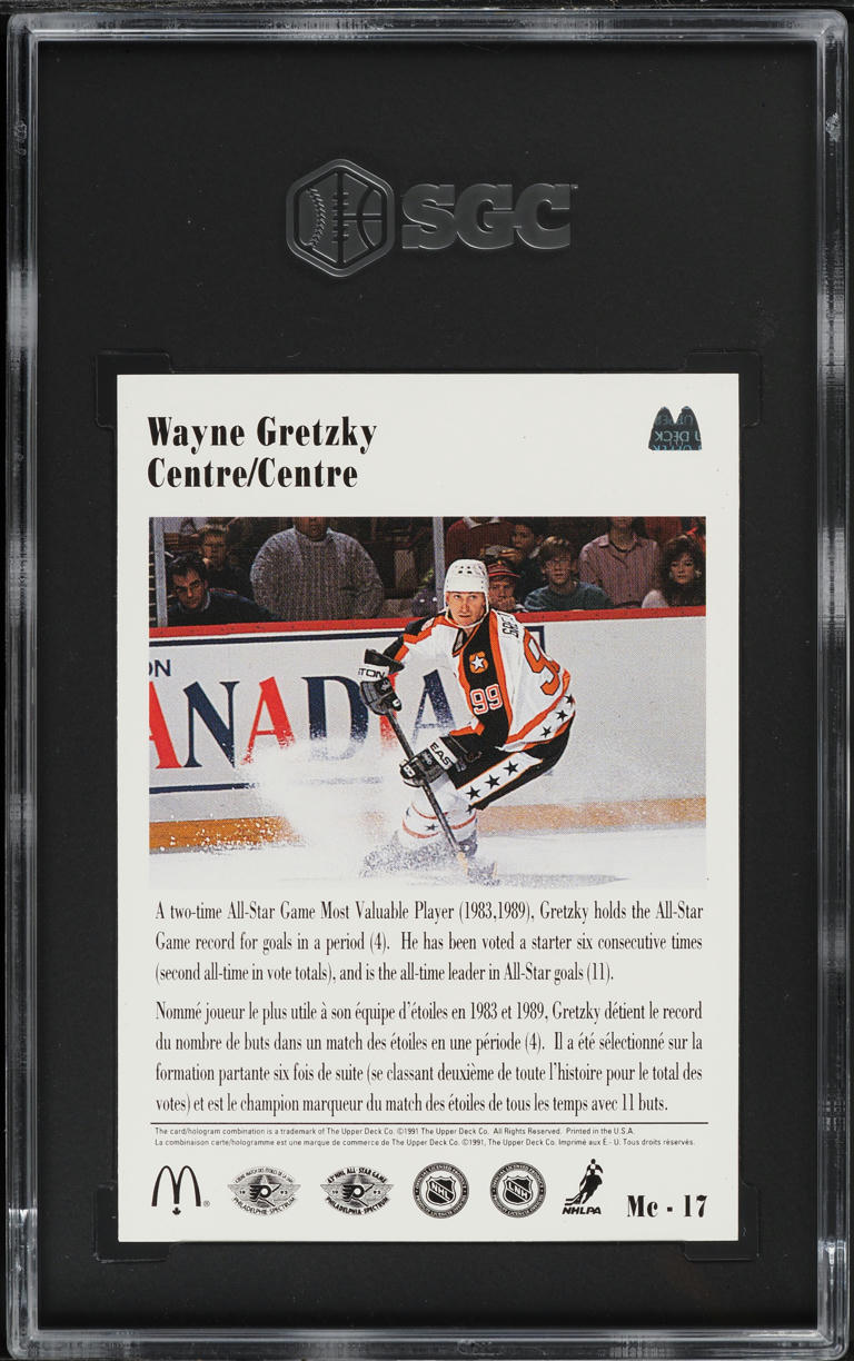 1991 Upper Deck Mcdonald's Wayne Gretzky #MC-17 SGC 9.5 MINT+
