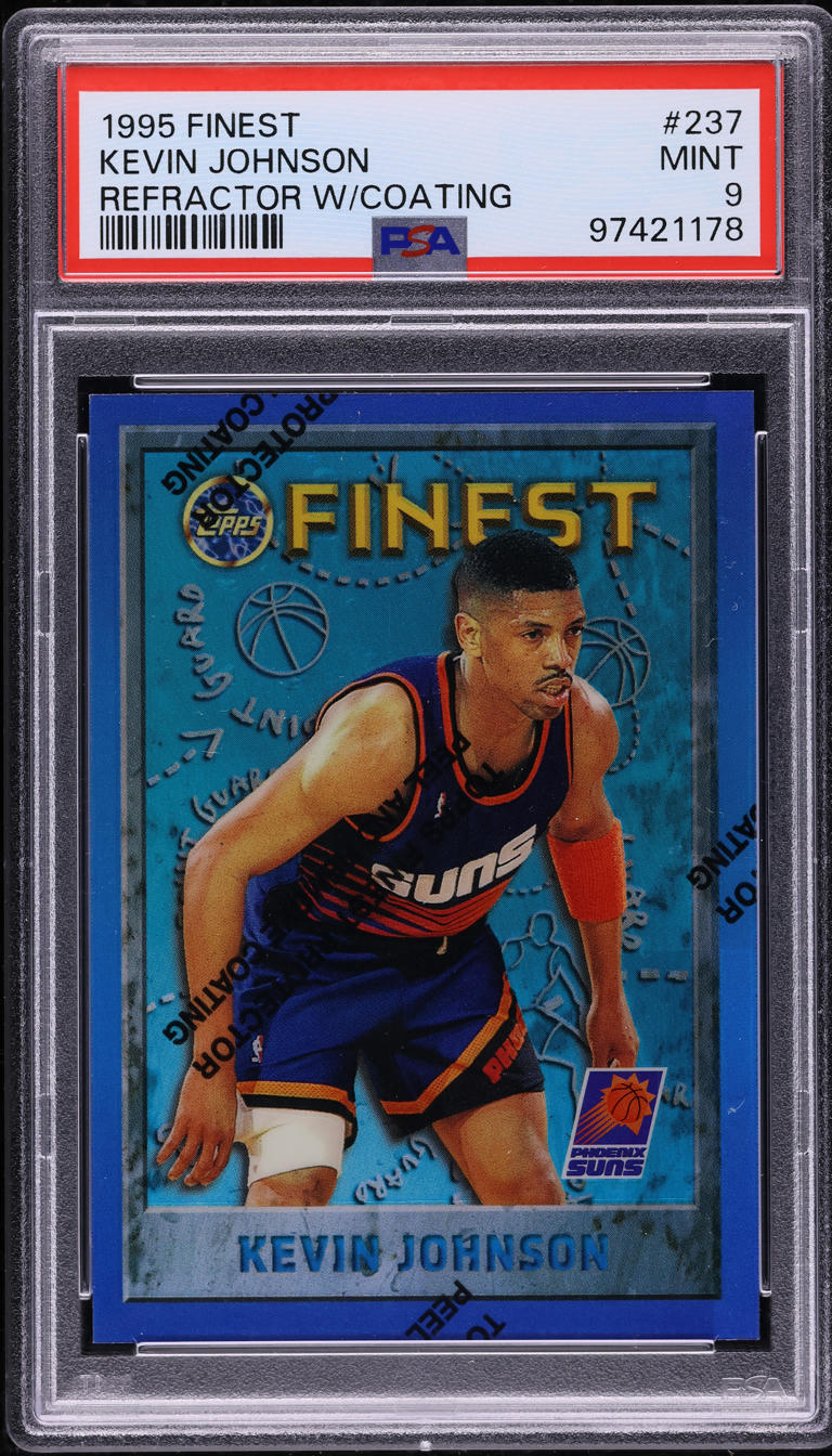 1995 Finest Refractor w/ Coating Kevin Johnson #237 PSA 9 MINT
