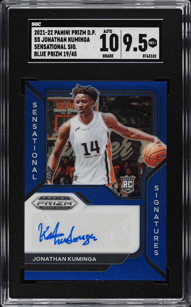 2021 Select Jersey Purple Prizm Jonathan Kuminga ROOKIE PATCH AUTO