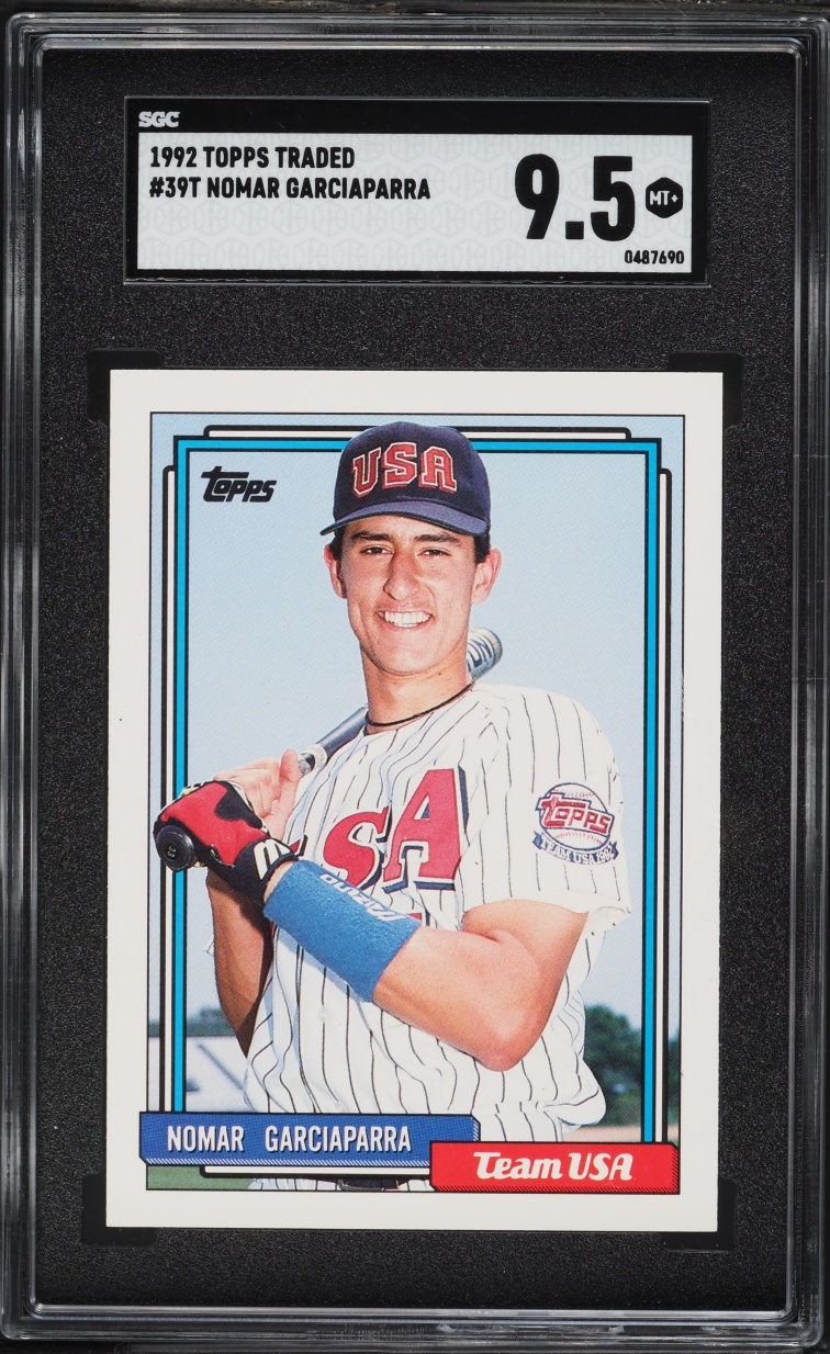 1992 Topps Traded Team USA Nomar Garciaparra ROOKIE #39T SGC 9.5 MINT+
