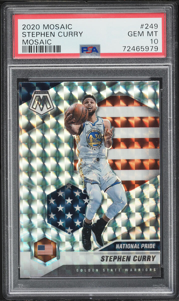 2020 Panini Mosaic Stephen Curry #249 PSA 10 GEM MINT
