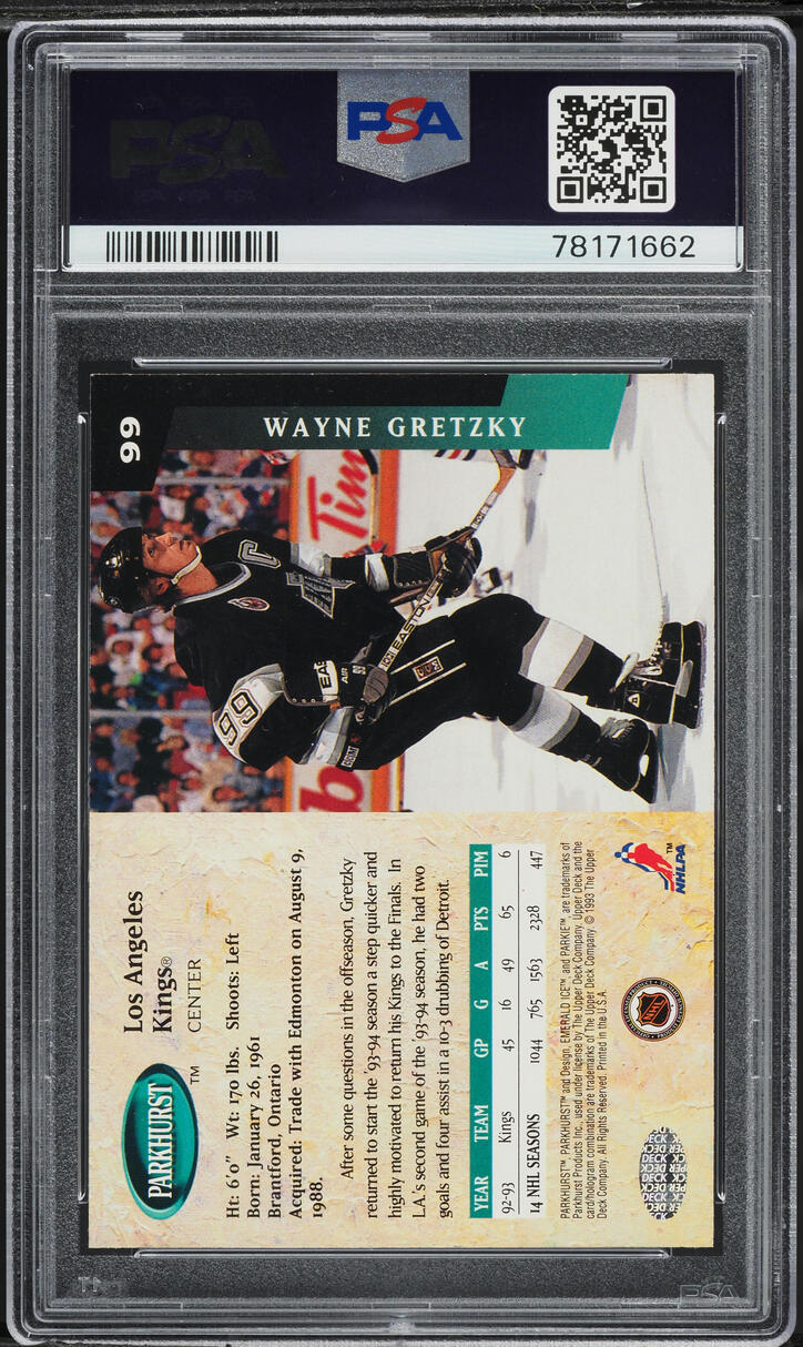 1993 Parkhurst Wayne Gretzky #99 PSA 9 MINT