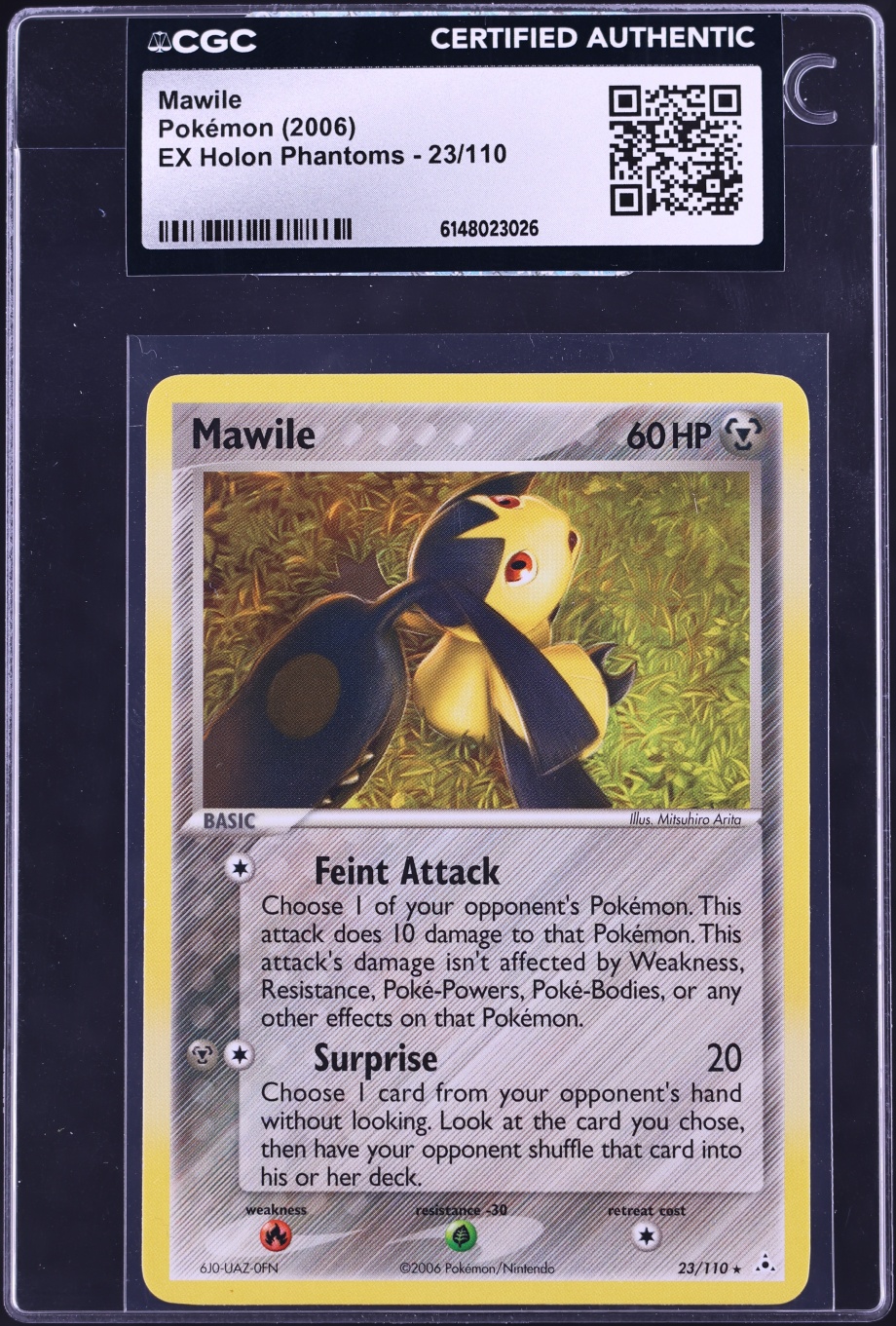 2006 Pokemon EX Holon Phantoms Mawile #23 CGC AUTH