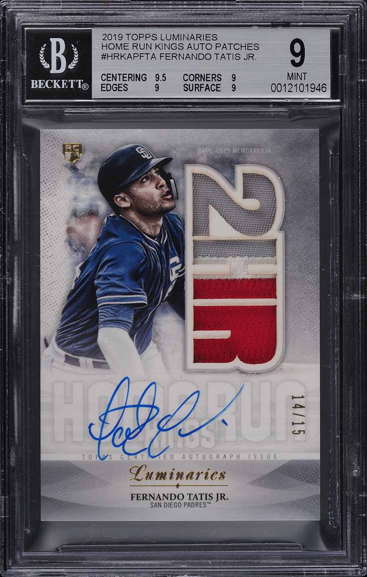 2019 Topps Dynasty Gold Fernando Tatis Jr. ROOKIE LOGO PATCH AUTO