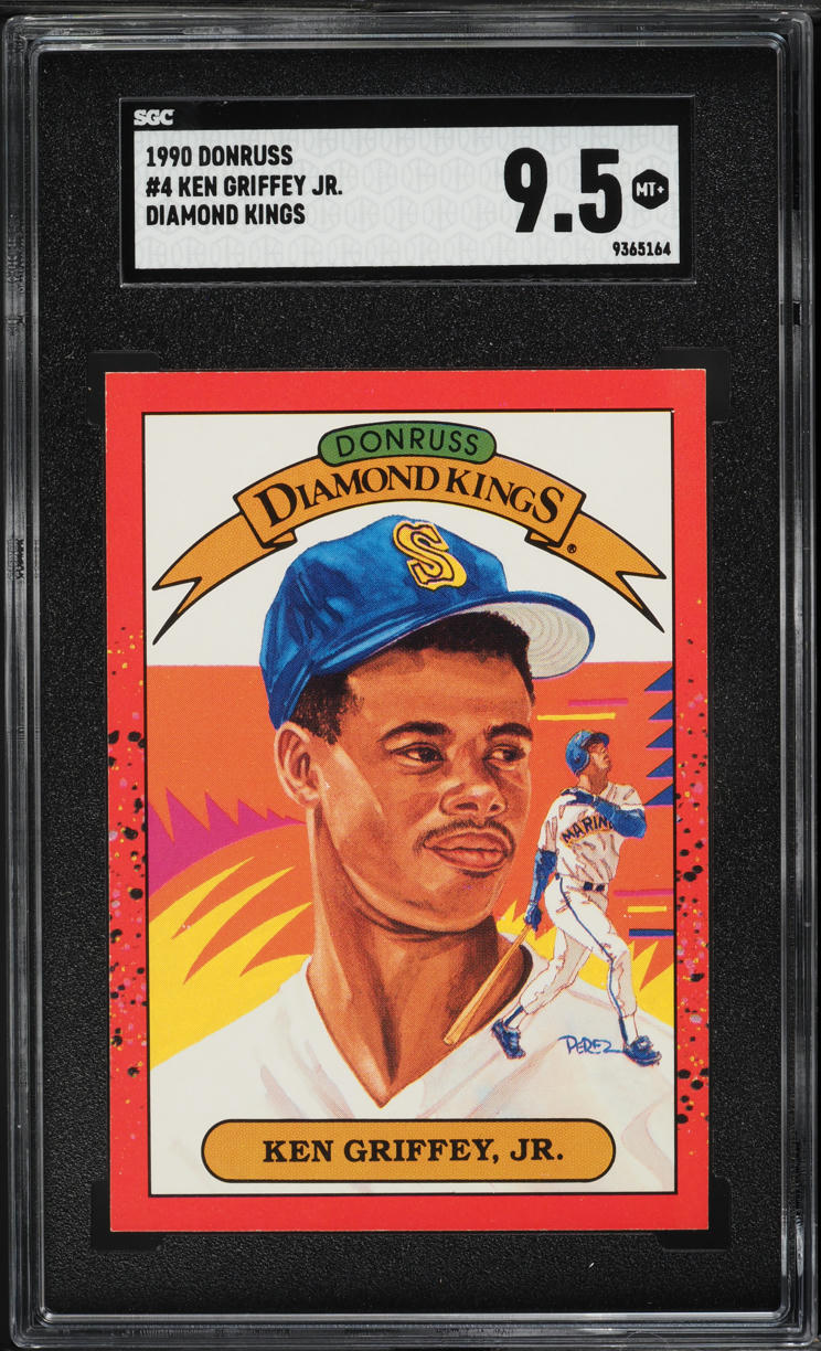 1990 Donruss Diamond Kings Ken Griffey Jr. #4 SGC 9.5 MINT+