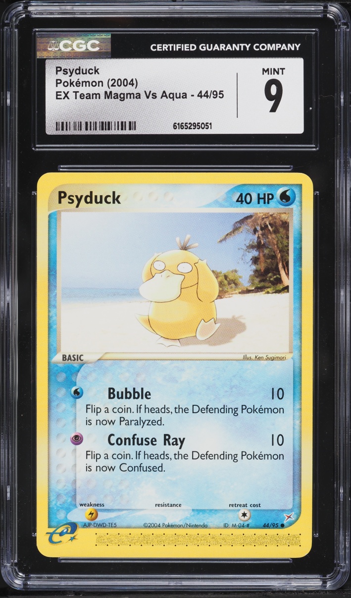 2004 Pokemon EX Team Magma Vs Aqua Psyduck #44 CGC 9 MINT