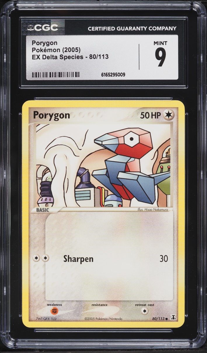 2005 Pokemon EX Delta Species Porygon #80 CGC 9 MINT