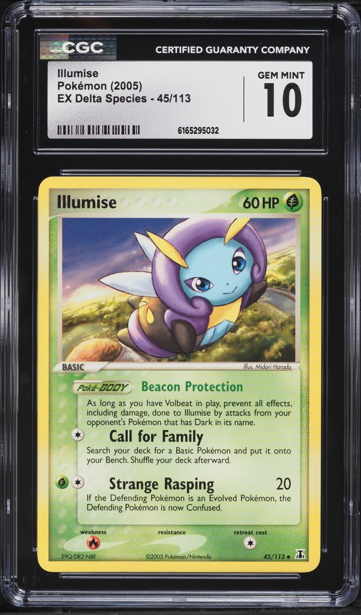 2005 Pokemon EX Delta Species Illumise #45 CGC 10 GEM MINT
