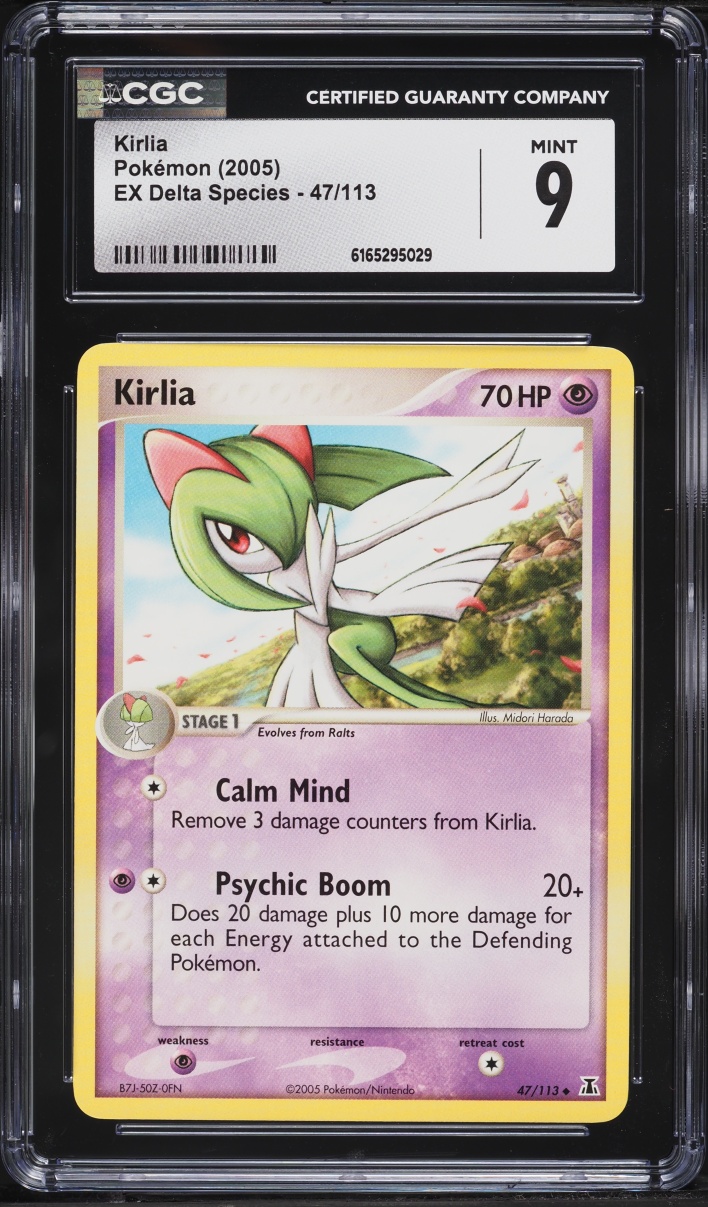 2005 Pokemon Ex Delta Species Kirlia #47 CGC 9 MINT