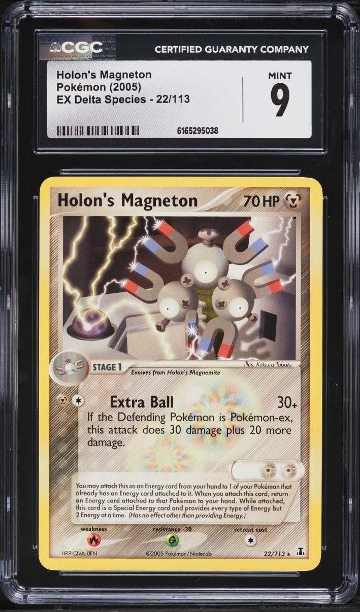 2005 Pokemon Ex Delta Species Holon's Magneton #22 CGC 9 MINT