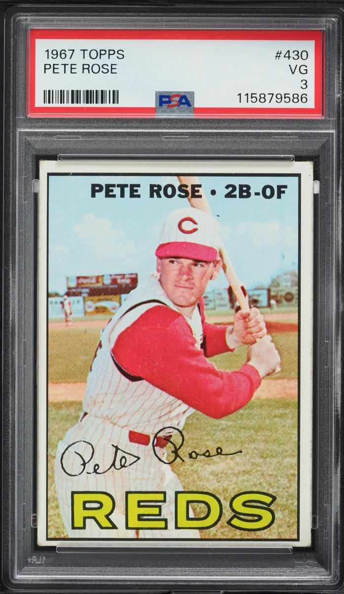 1967 Topps Pete Rose #430 PSA 3 VG