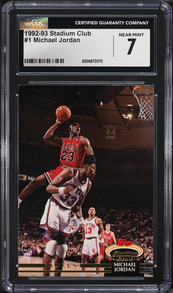 1992 Stadium Club Michael Jordan #1 CGC 7 NRMT