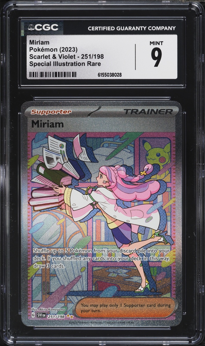 2023 Pokemon Scarlet & Violet SIR Miriam #251 CGC 9 MINT