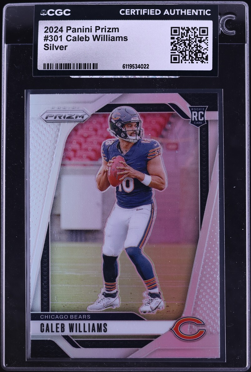 2024 Panini Prizm Silver Caleb Williams ROOKIE #301 CGC AUTH
