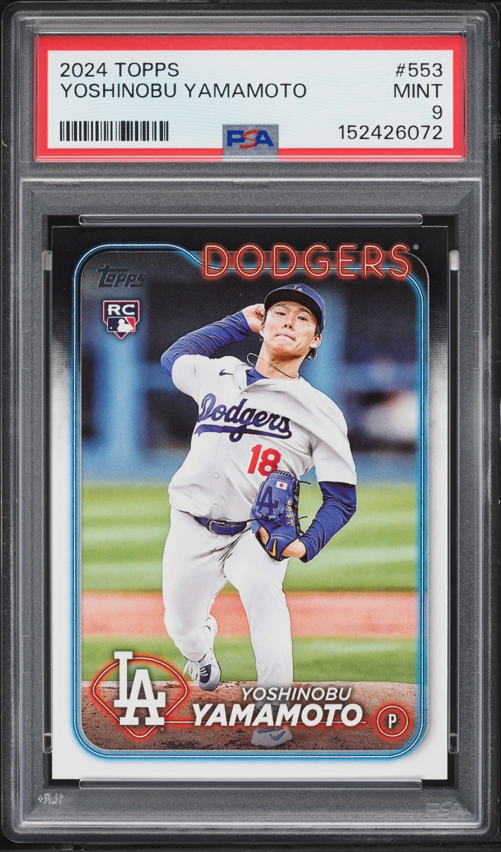 2024 Topps Yoshinobu Yamamoto ROOKIE #553 PSA 9 MINT
